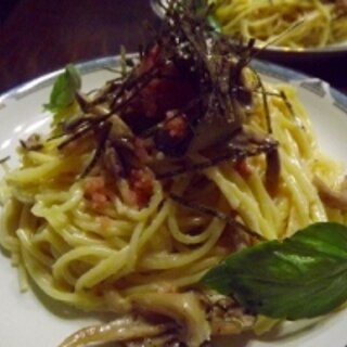 カルボ仕立ての明太Pasta